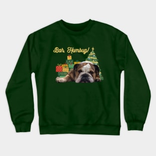 Bah, Humbug! Christmas English Bulldog Crewneck Sweatshirt